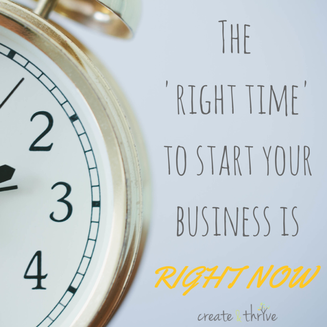 Why You Should Start NOW (and Grow Your Business Organically) | Create ...